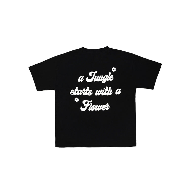 FLOWER CARBON BLACK T-SHIRT