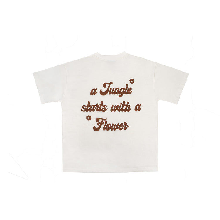 FLOWER WHITE MILK T-SHIRT